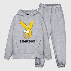 Мужской костюм оверсайз Simpboy - rabbit Homer, цвет: меланж