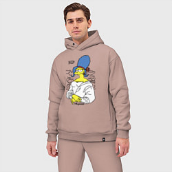 Мужской костюм оверсайз Margeconda - collaboration Мардж Джоконда, цвет: пыльно-розовый — фото 2