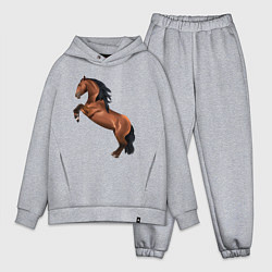 Мужской костюм оверсайз Лузитано, цвет: меланж