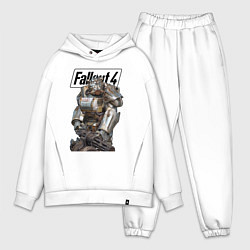 Мужской костюм оверсайз Paladin Danse of the Brotherhood of Steel Fallout, цвет: белый