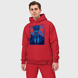 Мужской костюм оверсайз Chainsaw Man - Aki Hayakawa, цвет: красный — фото 2