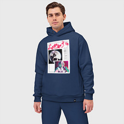 Мужской костюм оверсайз Надзуна Нанакуса art, цвет: тёмно-синий — фото 2