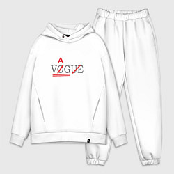 Мужской костюм оверсайз VAG not VOGUE, цвет: белый