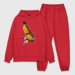 Мужской костюм оверсайз Kobe dunk, цвет: красный