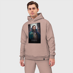 Мужской костюм оверсайз Челябинск - персонаж, цвет: пыльно-розовый — фото 2