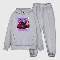 Мужской костюм оверсайз Сivetta scintilla drive, цвет: меланж