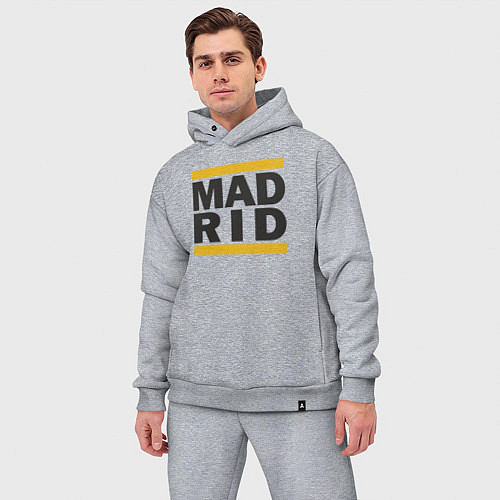 Мужской костюм оверсайз Run Real Madrid / Меланж – фото 3