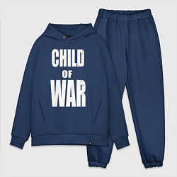 Мужской костюм оверсайз Child of war, цвет: тёмно-синий