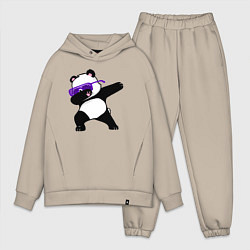 Мужской костюм оверсайз Dab panda, цвет: миндальный