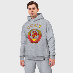 Мужской костюм оверсайз CCCР Пролетарии, цвет: меланж — фото 2