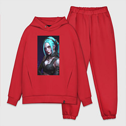 Мужской костюм оверсайз Fantasy Jinx Arcane League of Legends, цвет: красный