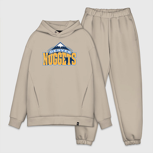 Мужской костюм оверсайз Denver Nuggets / Миндальный – фото 1