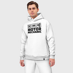 Мужской костюм оверсайз Mechanic, цвет: белый — фото 2