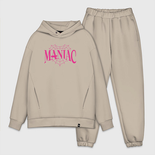 Мужской костюм оверсайз Maniac - stray kids / Миндальный – фото 1