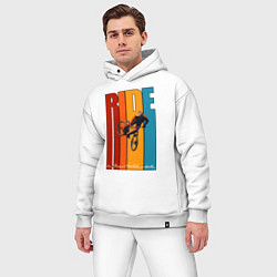 Мужской костюм оверсайз MTB - ride, цвет: белый — фото 2