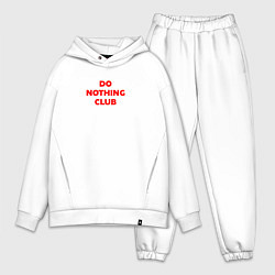 Мужской костюм оверсайз Do nothing club, цвет: белый