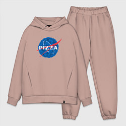 Мужской костюм оверсайз Pizza x NASA