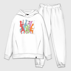 Мужской костюм оверсайз Jazz band, цвет: белый