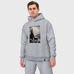 Мужской костюм оверсайз Старший аркан таро дурак, цвет: меланж — фото 2