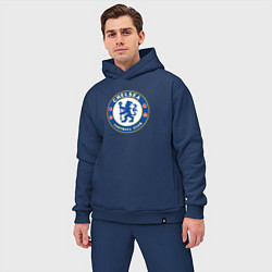 Мужской костюм оверсайз Chelsea fc sport, цвет: тёмно-синий — фото 2