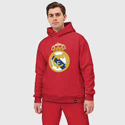 Мужской костюм оверсайз Real madrid fc sport, цвет: красный — фото 2