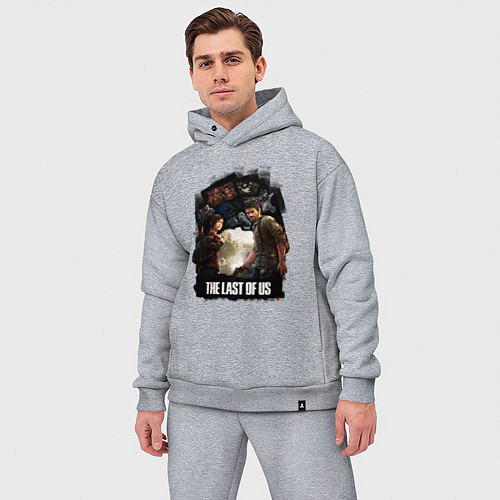 Мужской костюм оверсайз The Last of Us игра / Меланж – фото 3