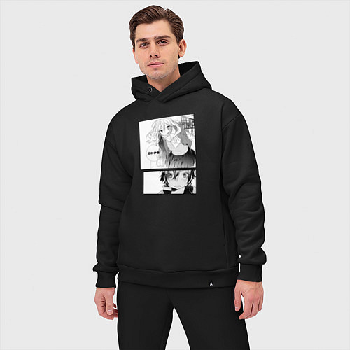 Мужской костюм оверсайз Манга Хоримия / Черный – фото 3