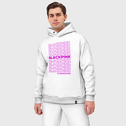 Мужской костюм оверсайз Blackpink kpop - музыкальная группа из Кореи, цвет: белый — фото 2