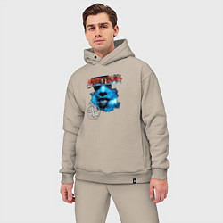 Мужской костюм оверсайз Frontline Assembly - Hard Wired, цвет: миндальный — фото 2