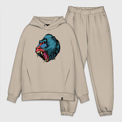 Мужской костюм оверсайз Mandrill monkey, цвет: миндальный