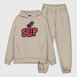 Мужской костюм оверсайз Sleep, цвет: миндальный