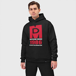 Мужской костюм оверсайз Depeche Mode - Black Celebration album merch, цвет: черный — фото 2