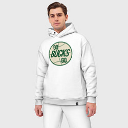 Мужской костюм оверсайз Go bucks go, цвет: белый — фото 2