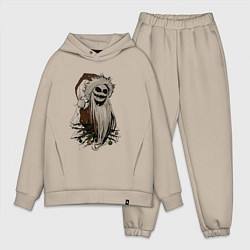 Мужской костюм оверсайз Джек Скеллингтон, цвет: миндальный