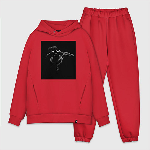 Мужской костюм оверсайз Xo weeknd / Красный – фото 1