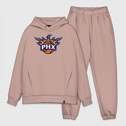 Мужской костюм оверсайз Phoenix Suns fire, цвет: пыльно-розовый