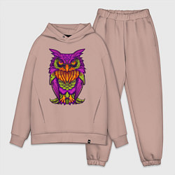 Мужской костюм оверсайз Purple owl