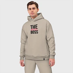 Мужской костюм оверсайз The real boss, цвет: миндальный — фото 2