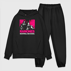Мужской костюм оверсайз Ramones rocknroll high school, цвет: черный