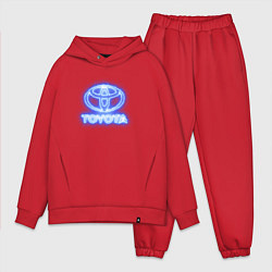 Мужской костюм оверсайз Toyota neon, цвет: красный