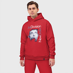 Мужской костюм оверсайз Joy Division - Ian Curtis, цвет: красный — фото 2