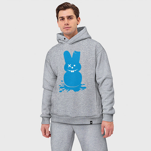 Мужской костюм оверсайз Blue bunny / Меланж – фото 3