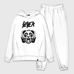 Мужской костюм оверсайз Slayer - rock panda, цвет: белый