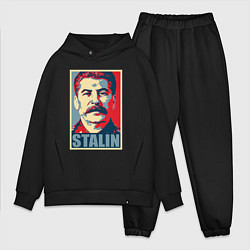 Мужской костюм оверсайз Face Stalin, цвет: черный
