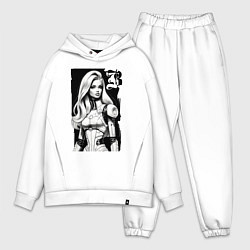Мужской костюм оверсайз Barbie - sketch ai art, цвет: белый
