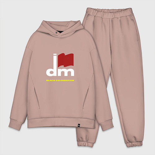 Мужской костюм оверсайз Depeche Mode - Black celebration tonight / Пыльно-розовый – фото 1