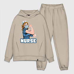 Мужской костюм оверсайз Good nurse