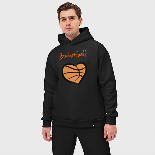 Мужской костюм оверсайз Basket lover / Черный – фото 3