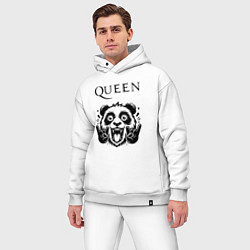 Мужской костюм оверсайз Queen - rock panda, цвет: белый — фото 2