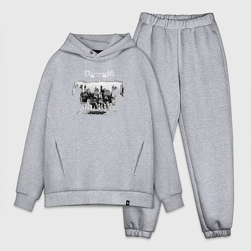 Мужской костюм оверсайз Depeche Mode - Memento mori ghosts again / Меланж – фото 1